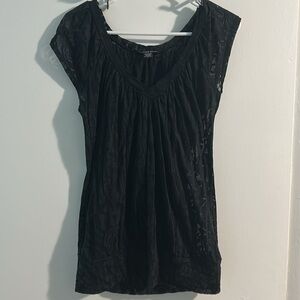 black floral top